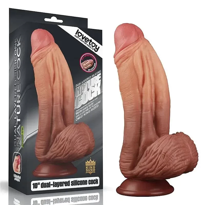 Imagem de pênis ultra realístico gigante medindo 17 por 7 cm nature cock