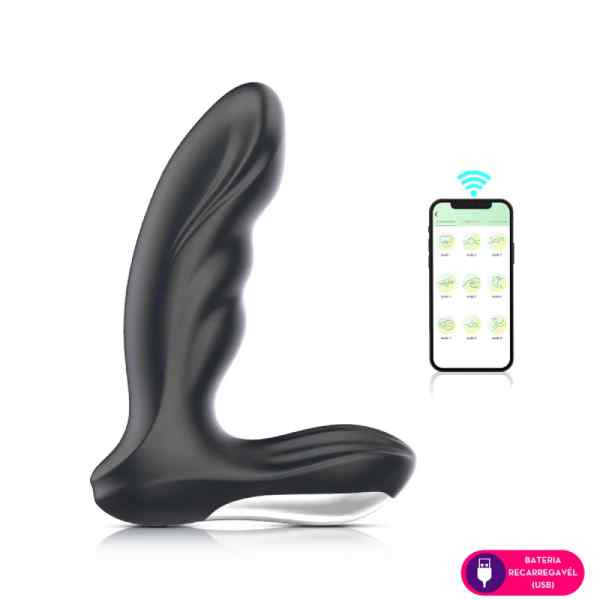 estimulador de próstata com controle por aplicativo celular