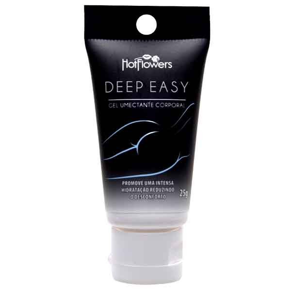 Deep Easy Umectante Lubrificante Sexo Anal Bisnaga Preta 25g