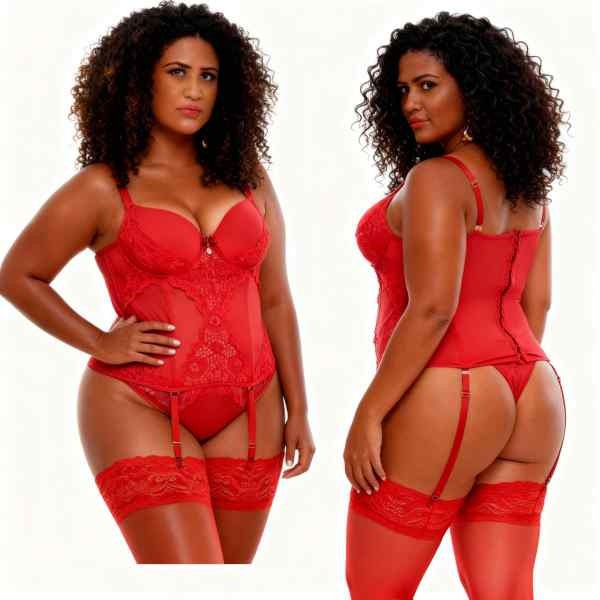 Corselet Lingerie Espartilho Sensual. Tamanho 46