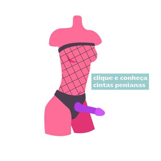 ilustração cinta peniana strapon