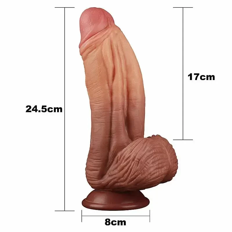 Imagem de pênis ultra realístico gigante 17 por 7 cm