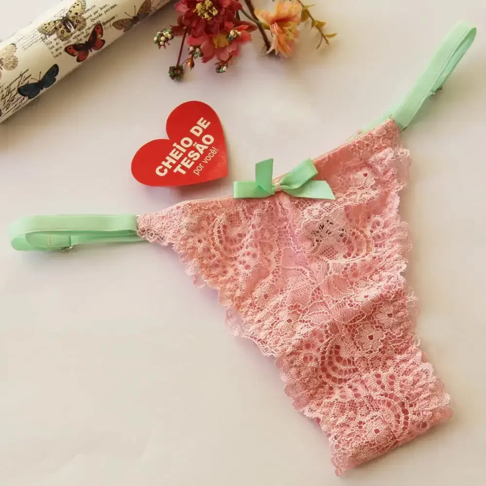 calcinha de lingerie rosa