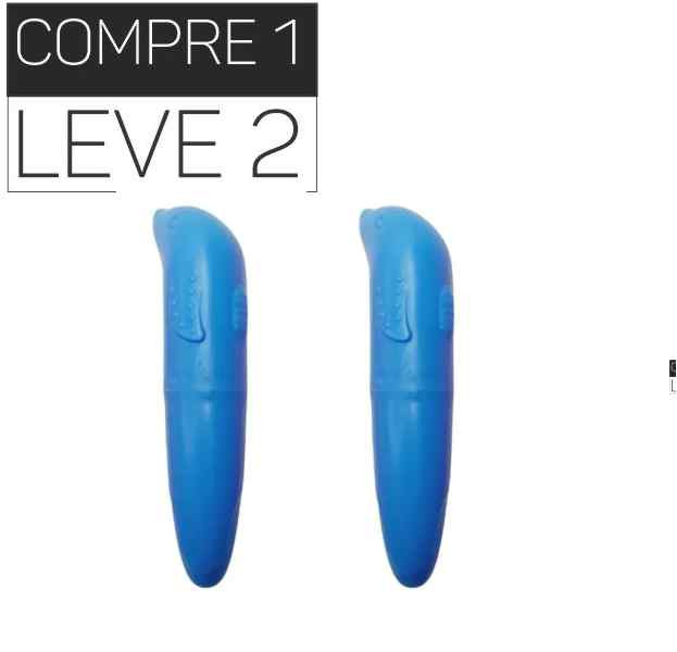 compre 1 leve 2 golfinho azul vibrador com textura massageadora