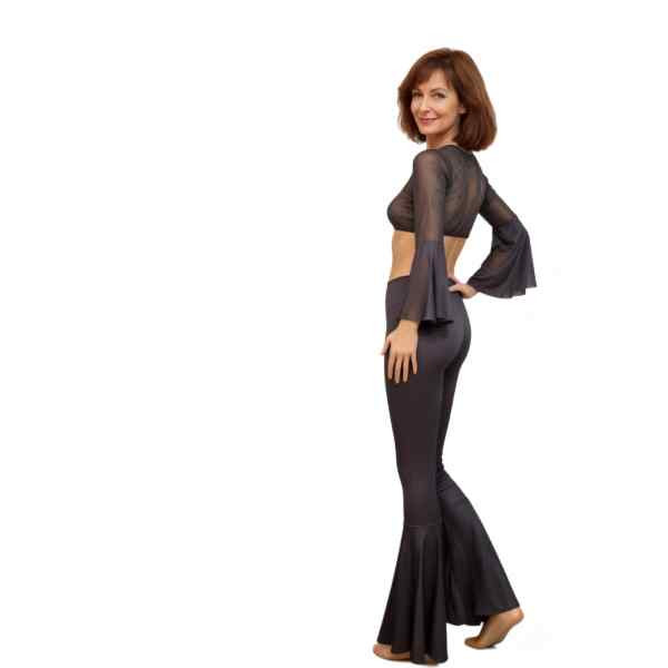 Fantasia Transparente Sex Dancer  Feminina Conjunto Com Top E Calça Flaire Tamanho Unico